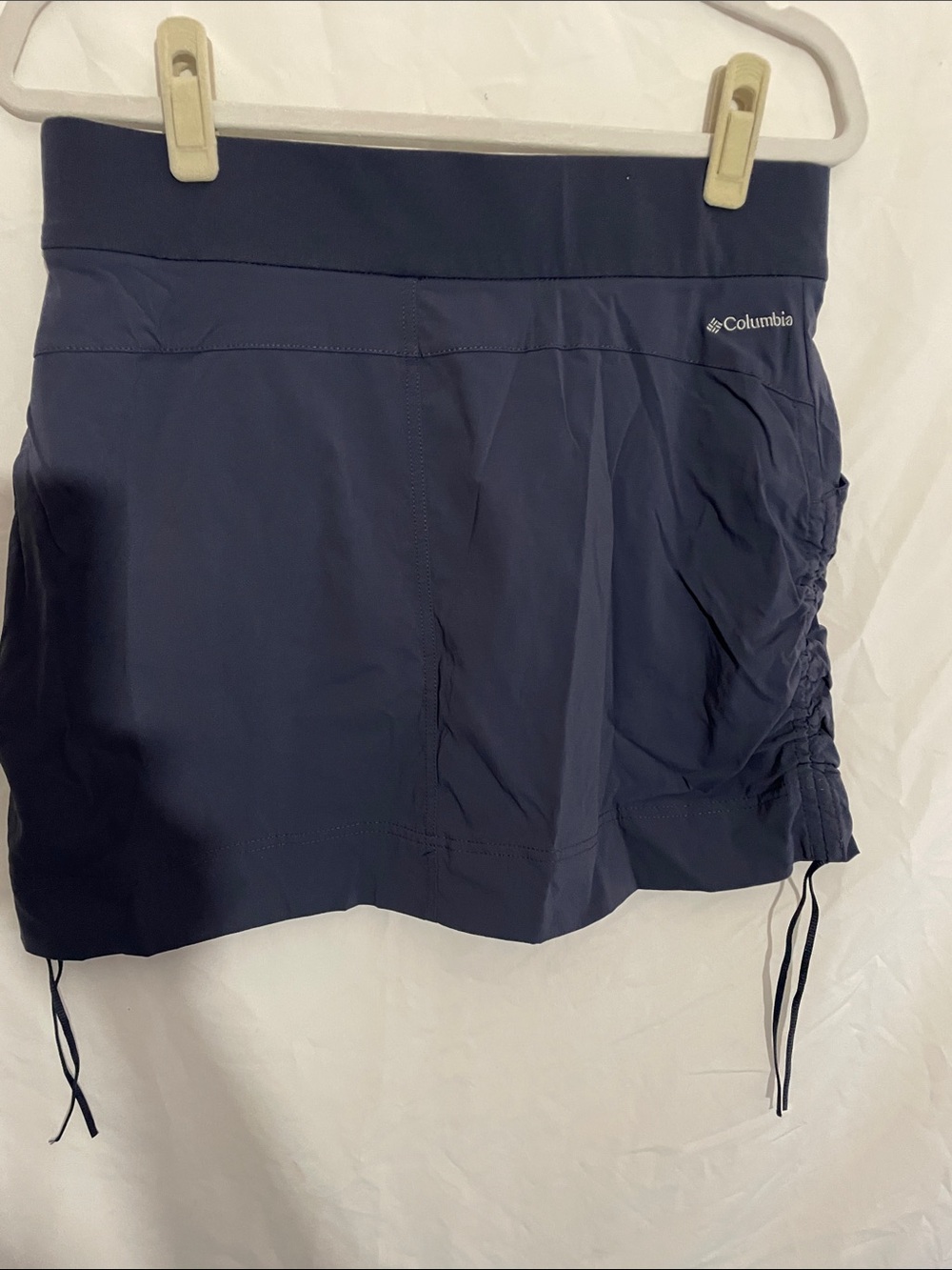 Columbia Slate Blue Performance Skort with Side Drawstrings